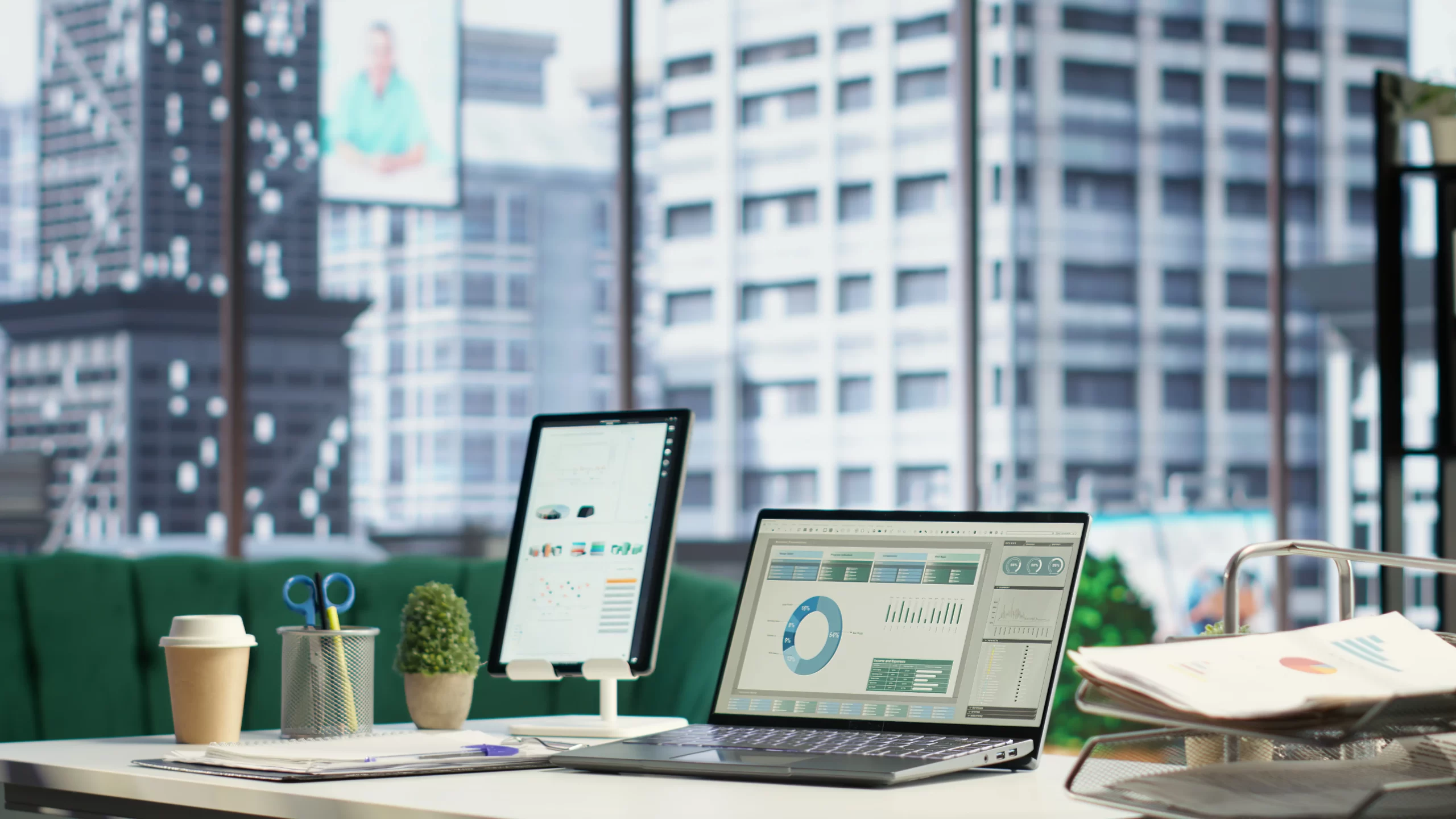 Dashboard view of cloud ERP software for small business management in Abu Dhabi